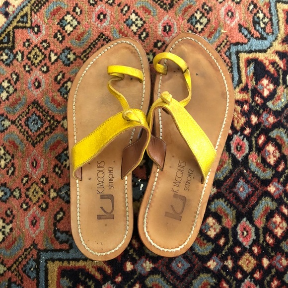 Gold Ganges Toe Ring Sandal by K.Jaques St. Tropes - Picture 5 of 7